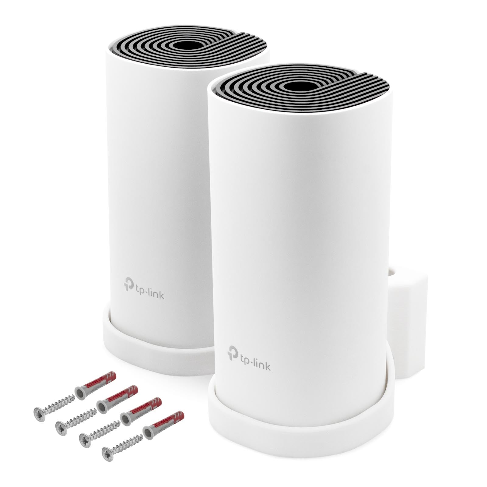 Wandhalterung passend für TP-Link Deco M4 Mesh WLAN Router mit Kabelmanagement