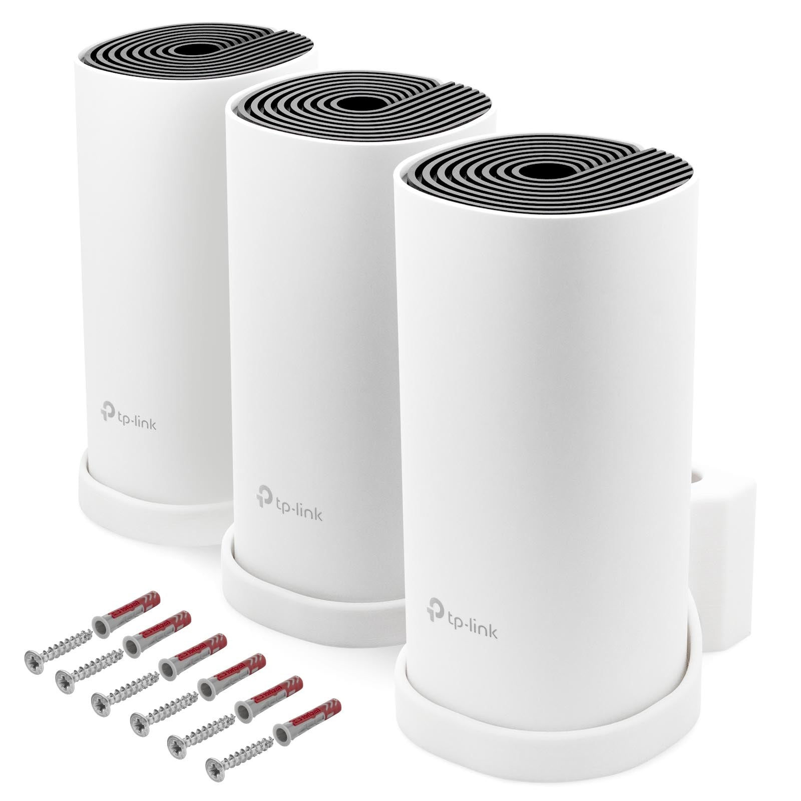 Wandhalterung passend für TP-Link Deco M4 Mesh WLAN Router mit Kabelmanagement
