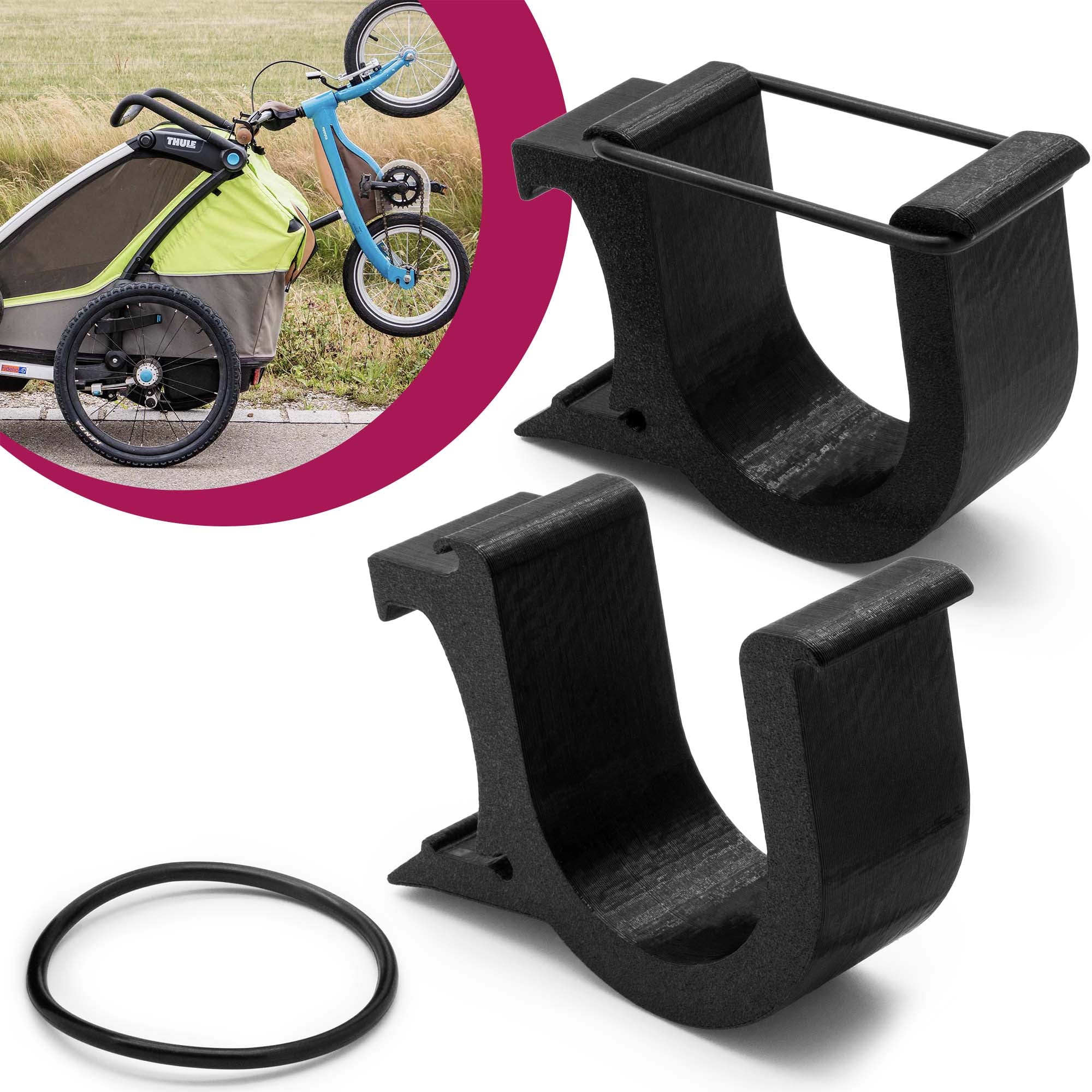 ebay fahrradanhänger thule Universal Fahrrad Laufrad Halterung Fahrradträger Halter Adapter passe – Mobilefox