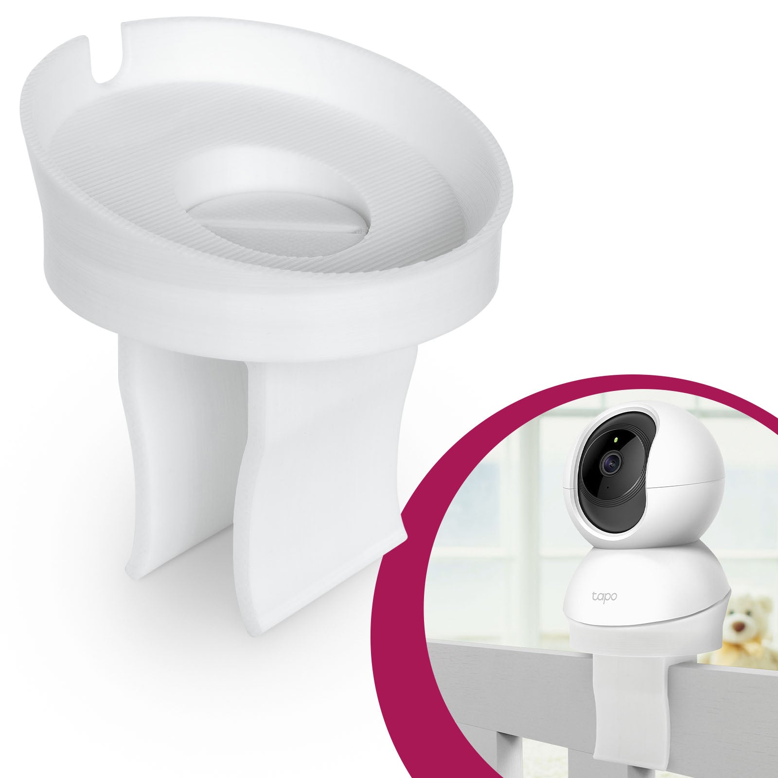 Babyphone Halterung Halter Bett passend für TP-Link Tapo C200 C210 Überwachungskamera