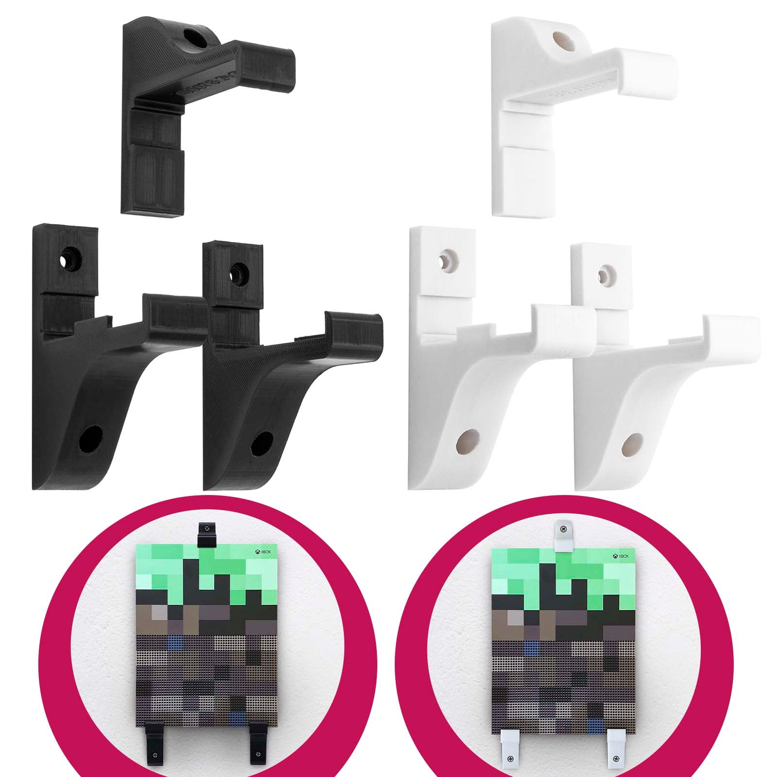 Wand Halterung Konsolen Halter Wall Mount passend für XBOX One X und One S