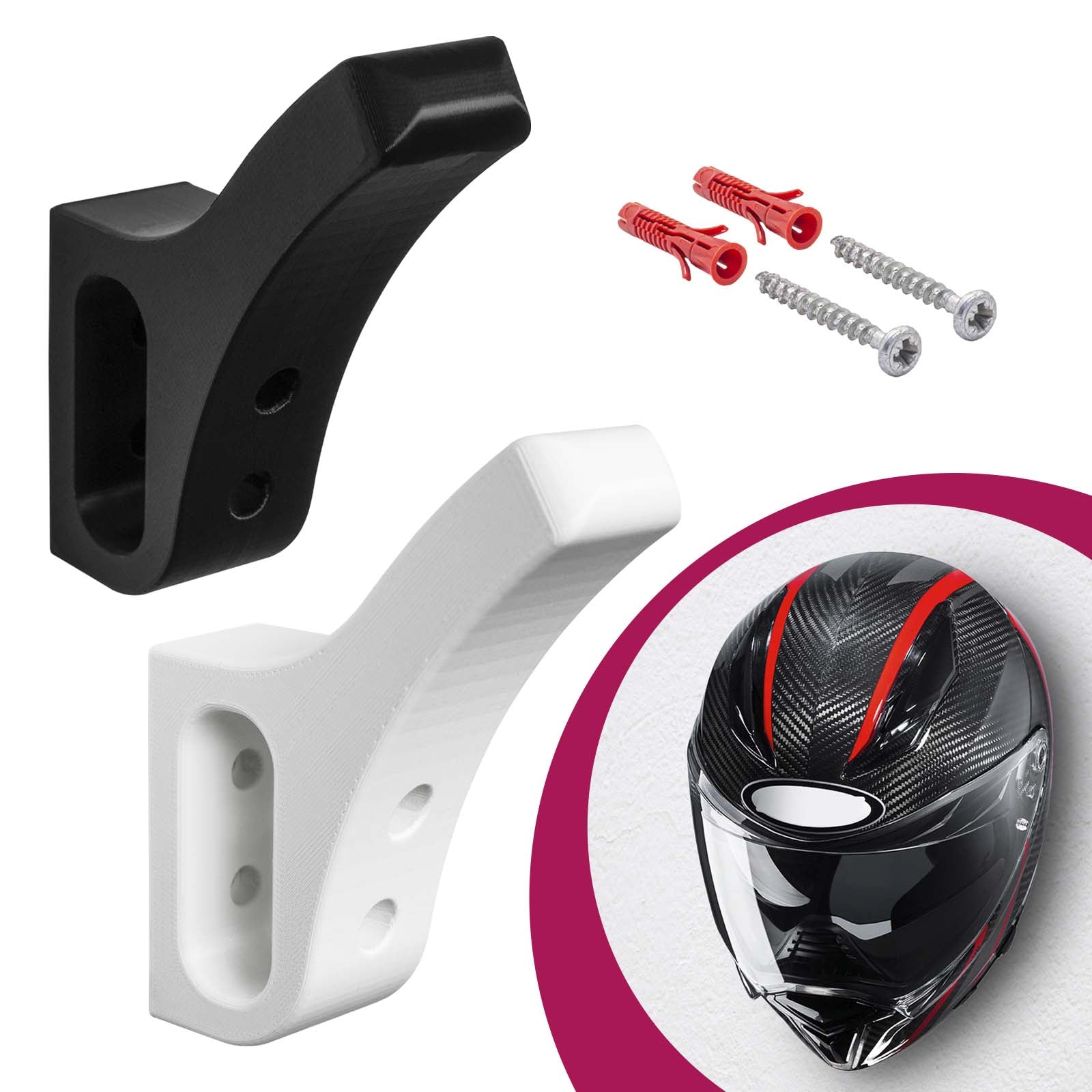 Motorradhelm Wand Halterung Helm Halter Haken Helm Buddy Universal