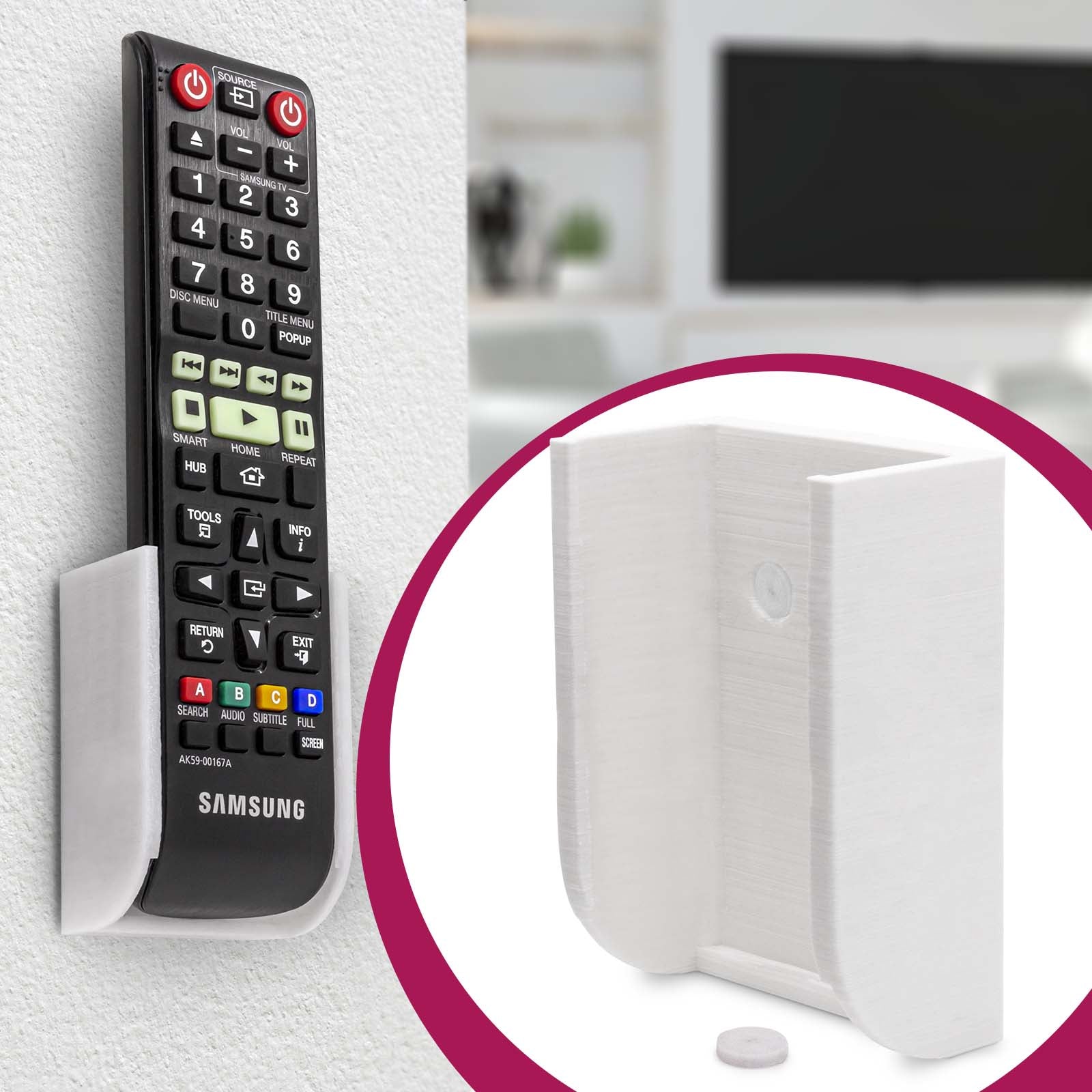 Fernbedienungshalter Wand Halterung passend für Samsung TV Fernseher AA59-00818A