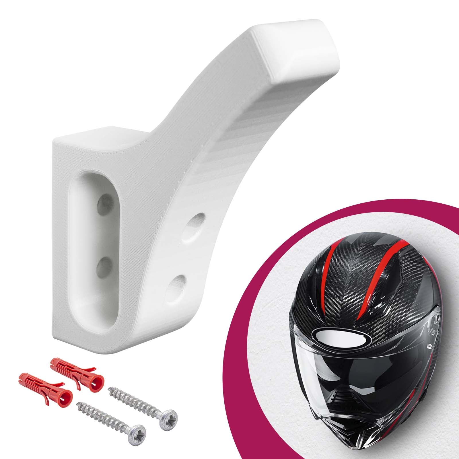 Motorradhelm Wand Halterung Helm Halter Haken Helm Buddy Universal