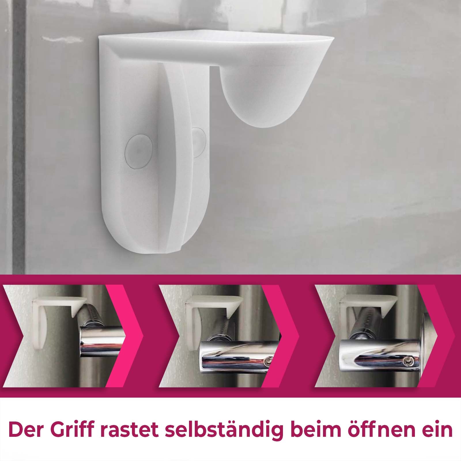 Türstopper Türhalter Türenstopper Tür-Butler Griff Wandschutz Türgriff Halter