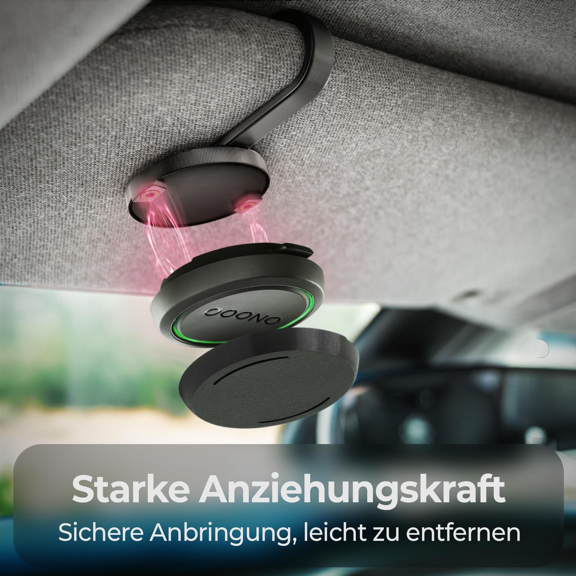 Auto KFZ Sonnenblenden Halterung + Tarnkappen Set Clip Halter Sonnenblende Tarnkappe passend für OOONO NO2 Co-Driver NO.2 CO-Driver