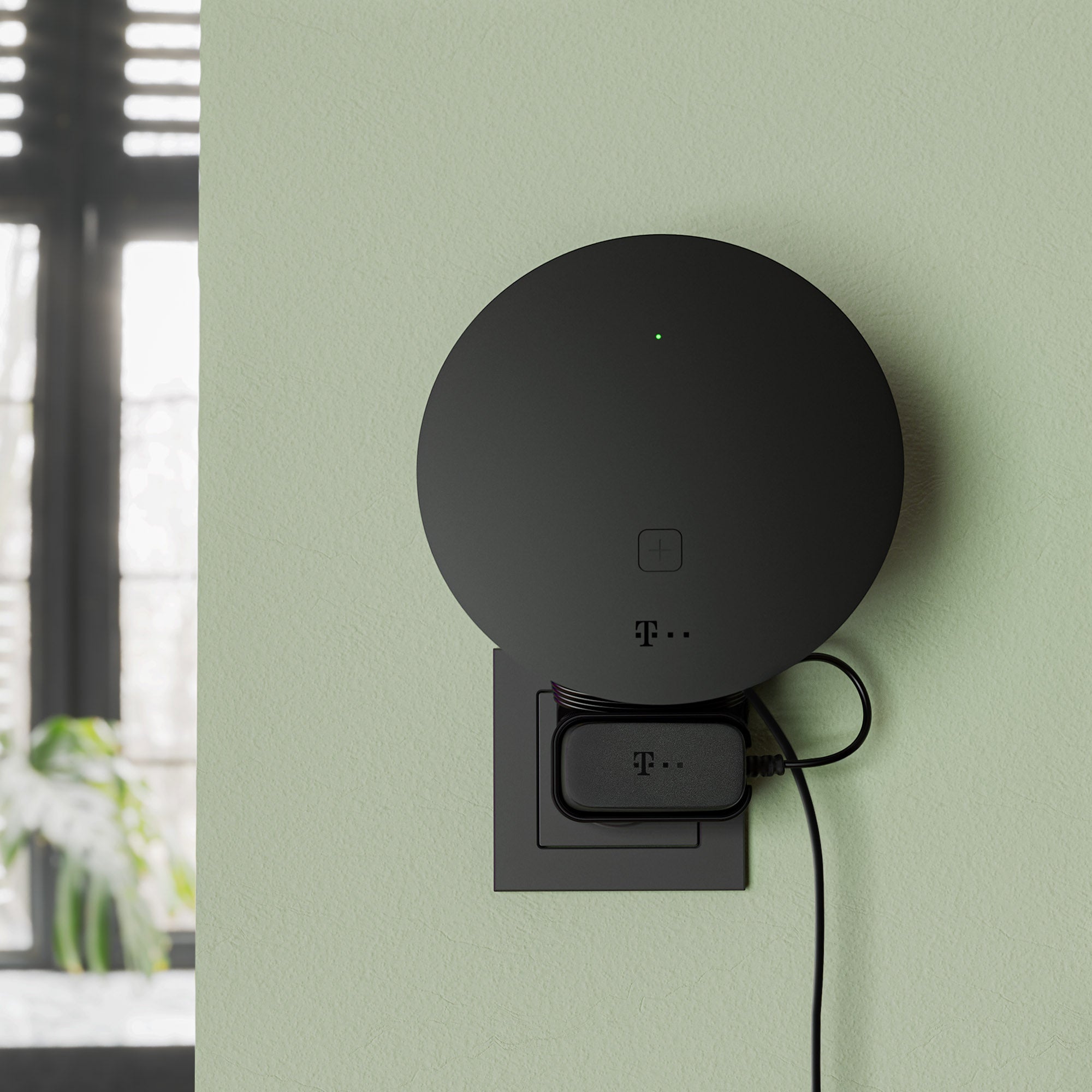 Steckdosen Wandhalterung passend für Telekom Speed Home WLAN | Robuste und platzsparende Halterung | Optimierte Kabelorganisation | Einfache Montage ohne Bohren
