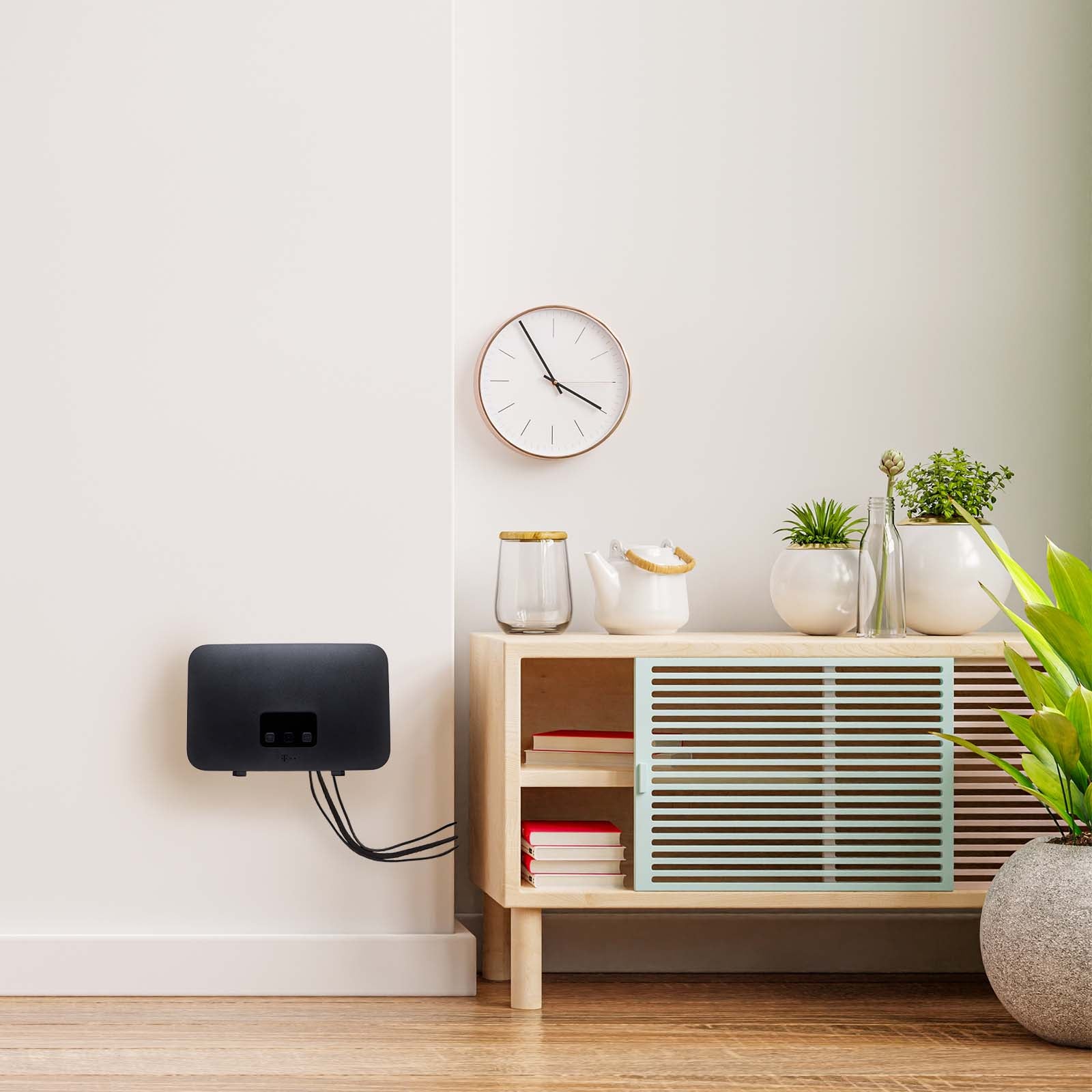 Wandhalterung passend für Telekom Speedport Smart 4 Router Wandhalter WLAN Halterung Halter mit Kabelmanagment