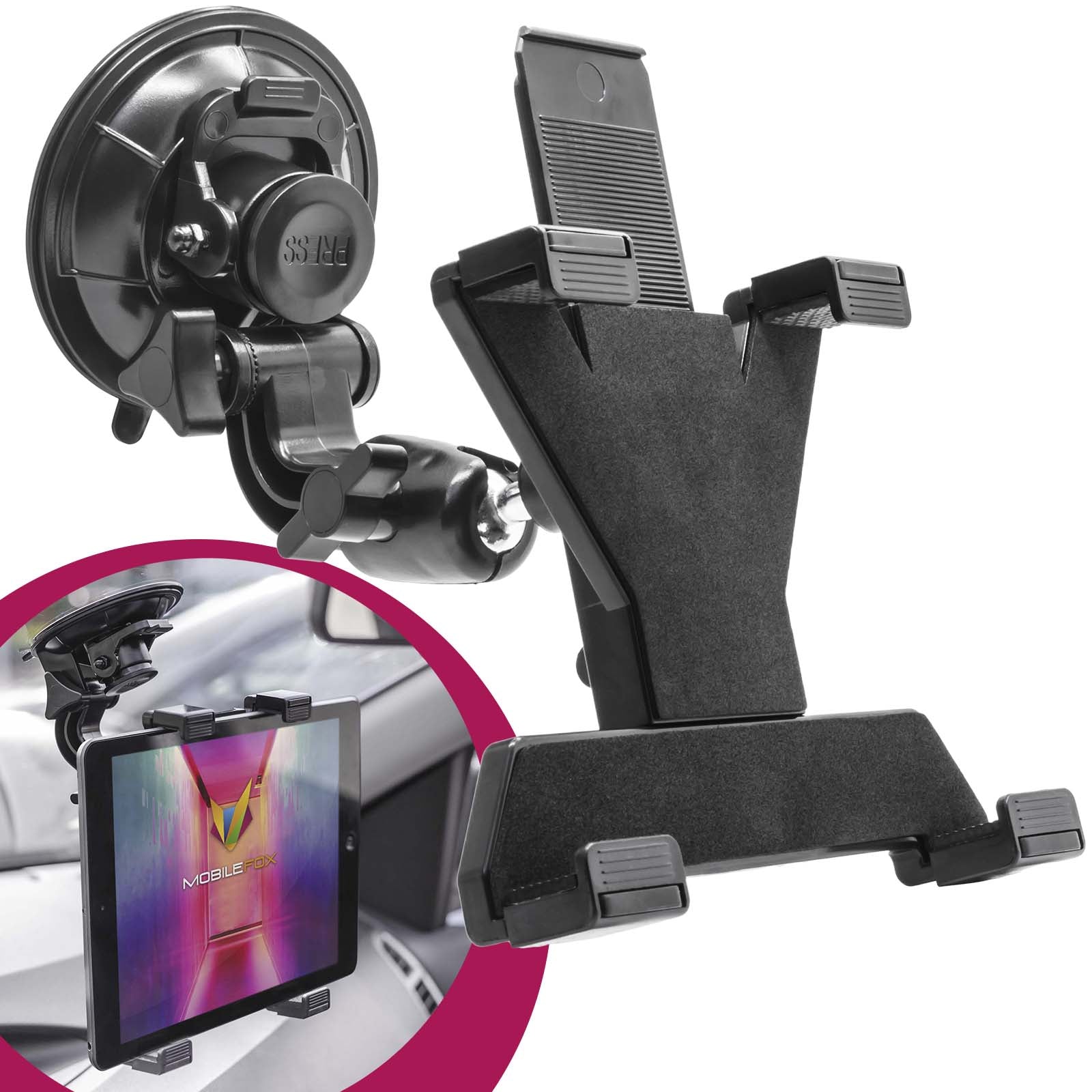 360° Universal KFZ Tablet Halterung Halter  Car Holder PKW Navigation LKW