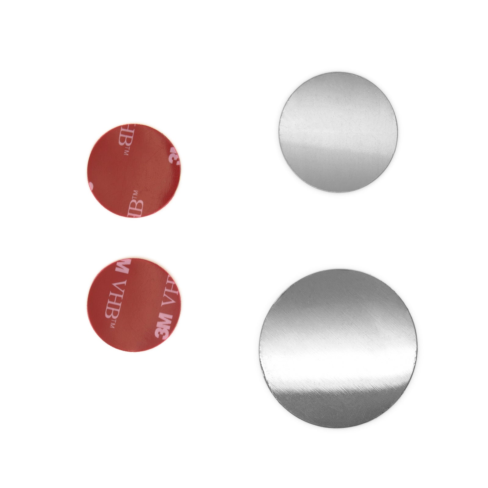 Ersatzteile Set passend für Magnet Kugelkopfhalterung Klebeplättchen + Metallplättchen