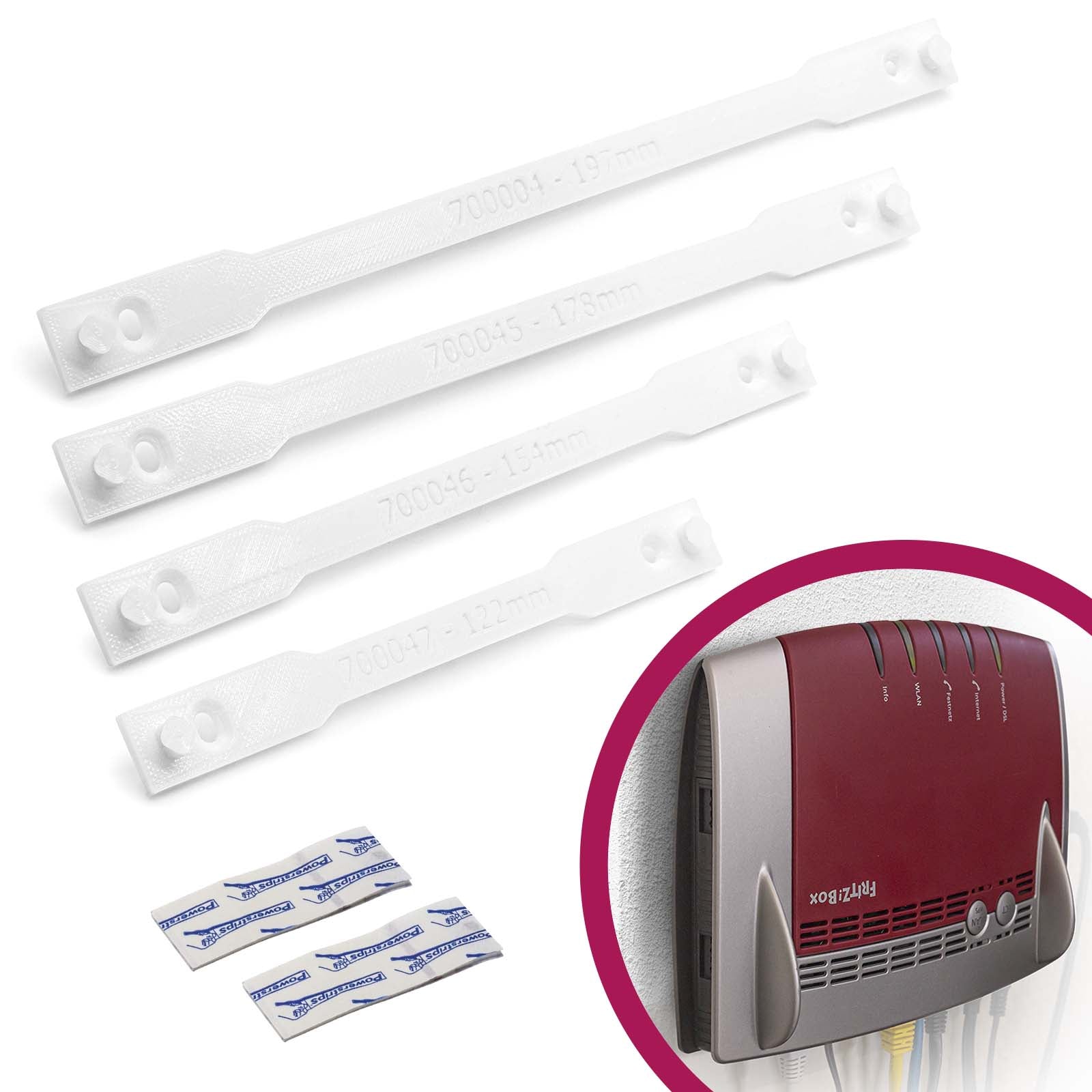 Router Wandhalterung Halter 197mm 178mm 154mm 122mm passend für Fritzbox Modelle