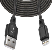 Mobilefox 3m Universal Micro Typ C USB Schnell Lade Daten Nylon Kabel