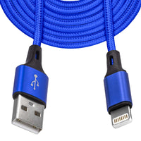 Mobilefox 3m Universal Micro Typ C USB Schnell Lade Daten Nylon Kabel