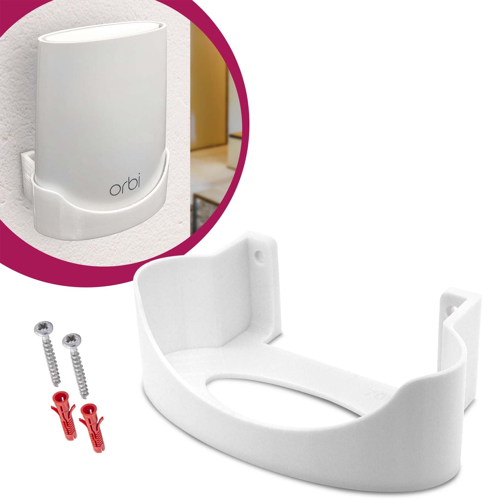 Wandhalterung passend für Netgear Orbi RBK20 40 50 RBS20 40 50 Router Satelliten Halter