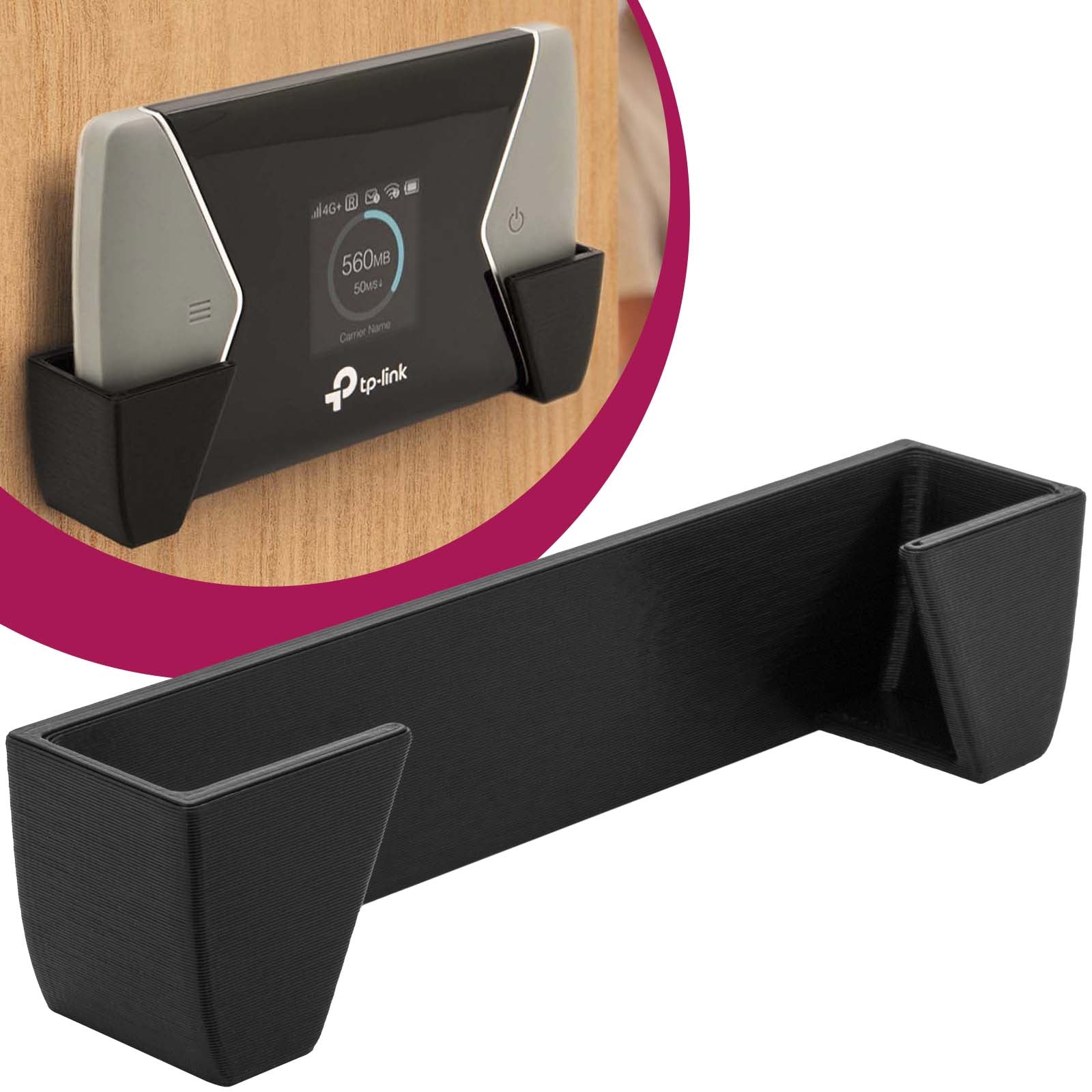 Wandhalterung passend für TP-Link M7450 M7650 Wandhalter Mobiler WLAN Router Halterung