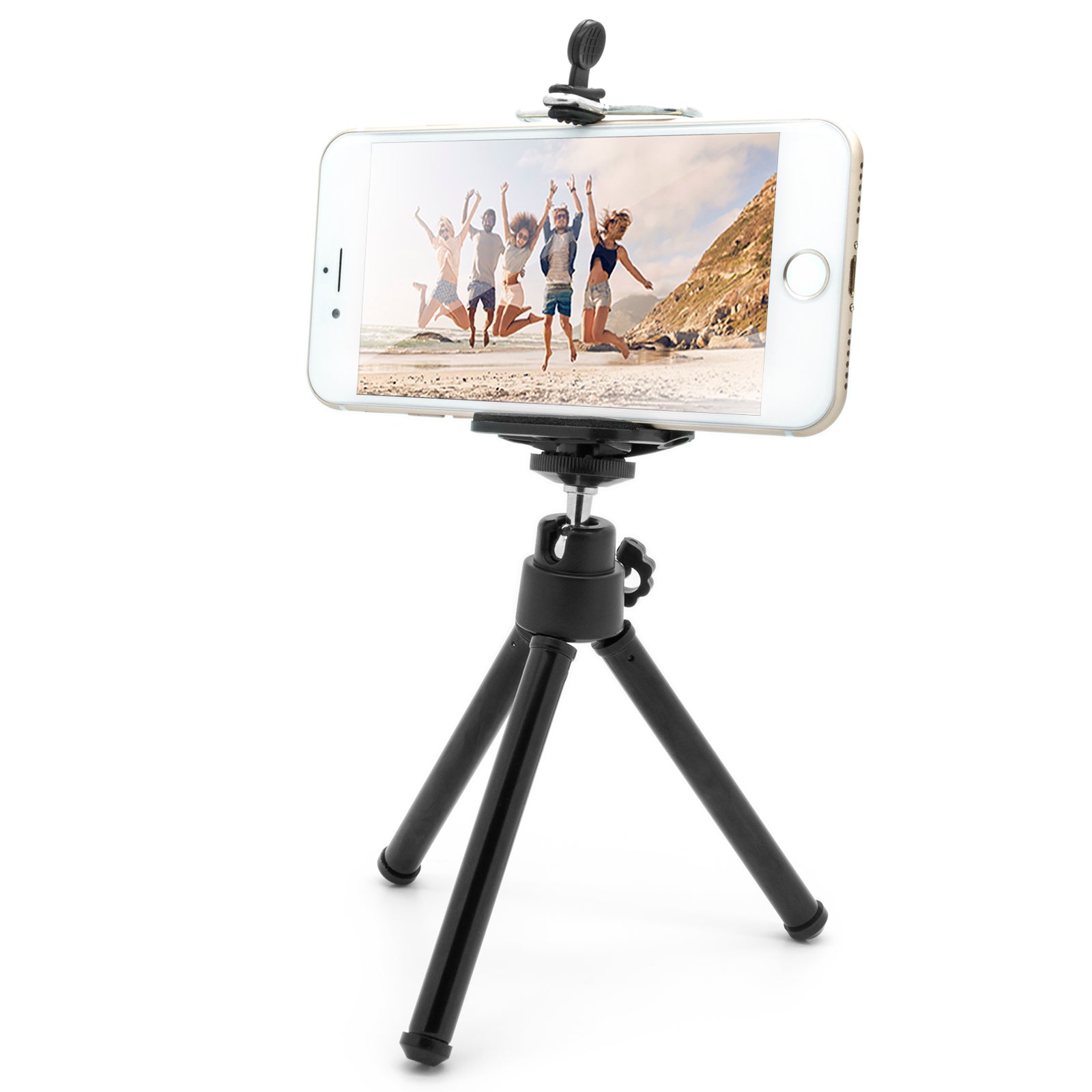 Mobilefox Handy mini Stativ Handy Ständer Selfie Klemmstativ Tripod/Dreibein für Handy