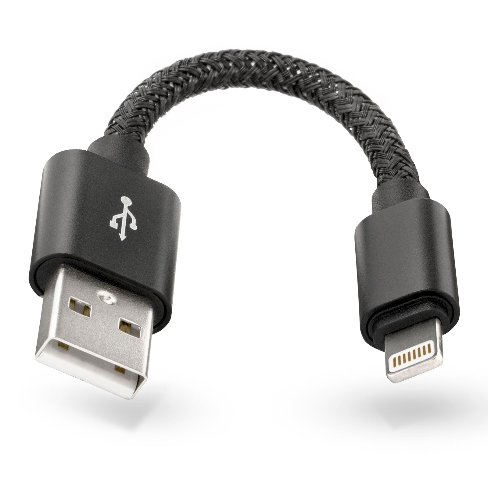 12cm Lade Daten Kabel Nylon 2.0 Anschluss Stecker für Apple iPhone iPad