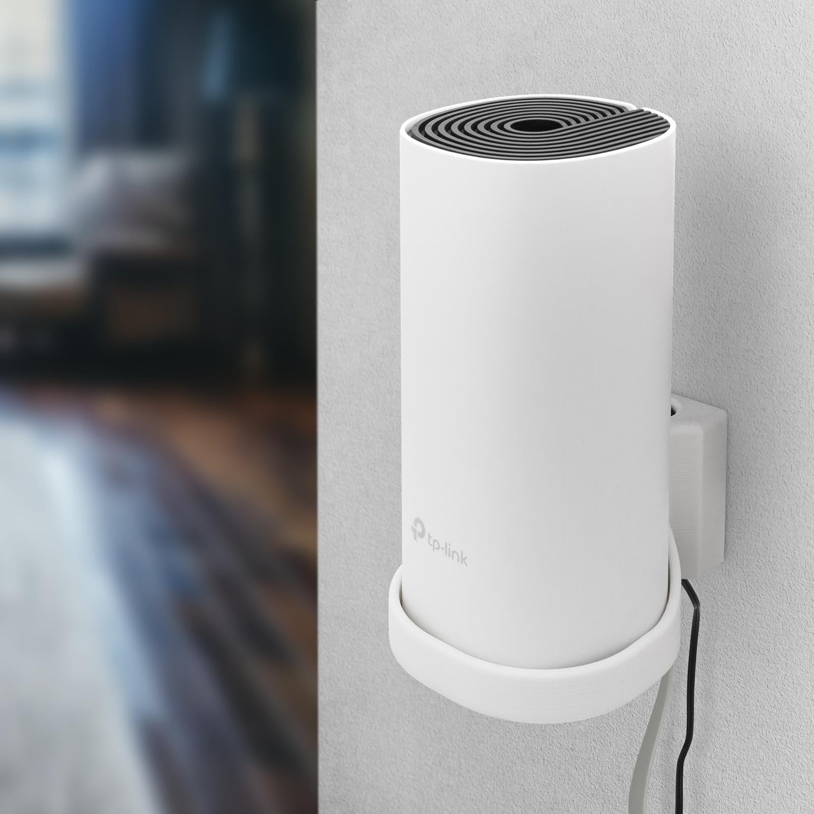 Wandhalterung passend für TP-Link Deco M4 Mesh WLAN Router mit Kabelmanagement