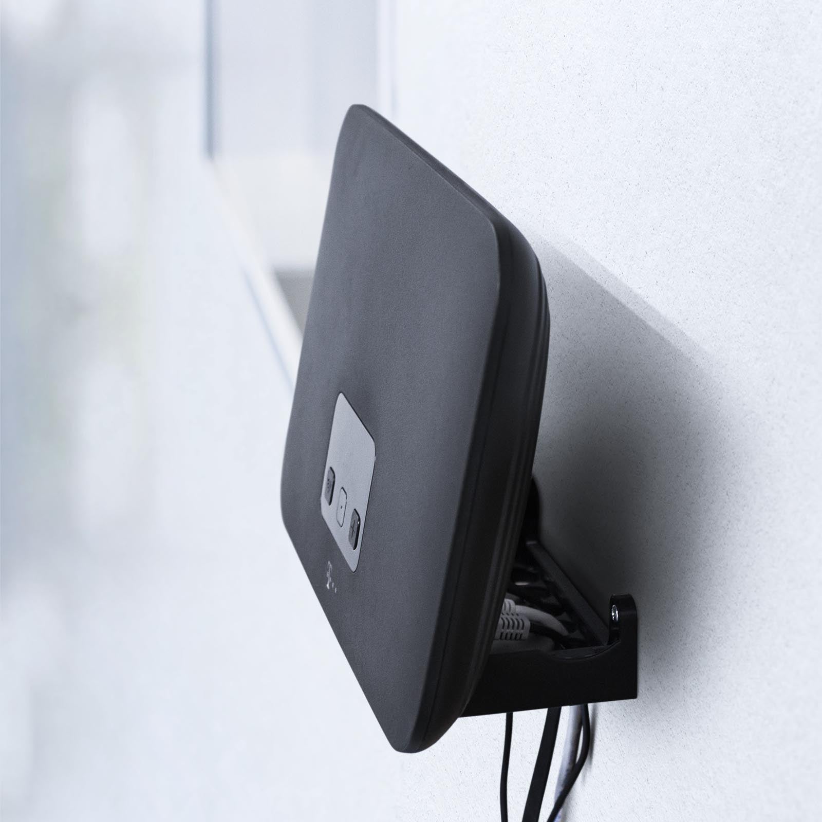 Wandhalterung passend für Telekom Speedport Smart 4 Router Wandhalter WLAN Halterung Halter mit Kabelmanagment