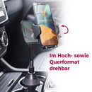 Mobilefox Universal Auto Handy Halterung PKW Getränke Schwanenhals KFZ Halter