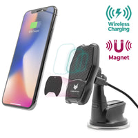 Mobilefox Qi Wireless Universal Auto Halterung Handy KFZ Halter PKW Induktiv Ladegerät Ladefunktion