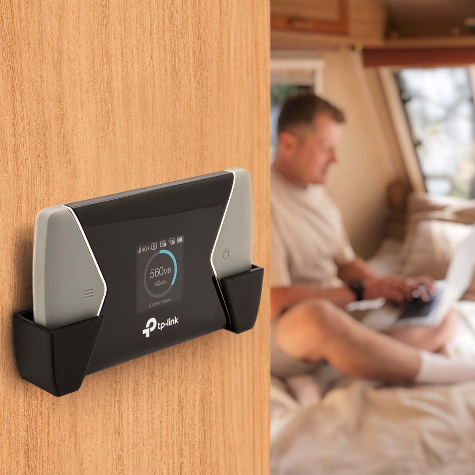 Wandhalterung passend für TP-Link M7450 M7650 Wandhalter Mobiler WLAN Router Halterung