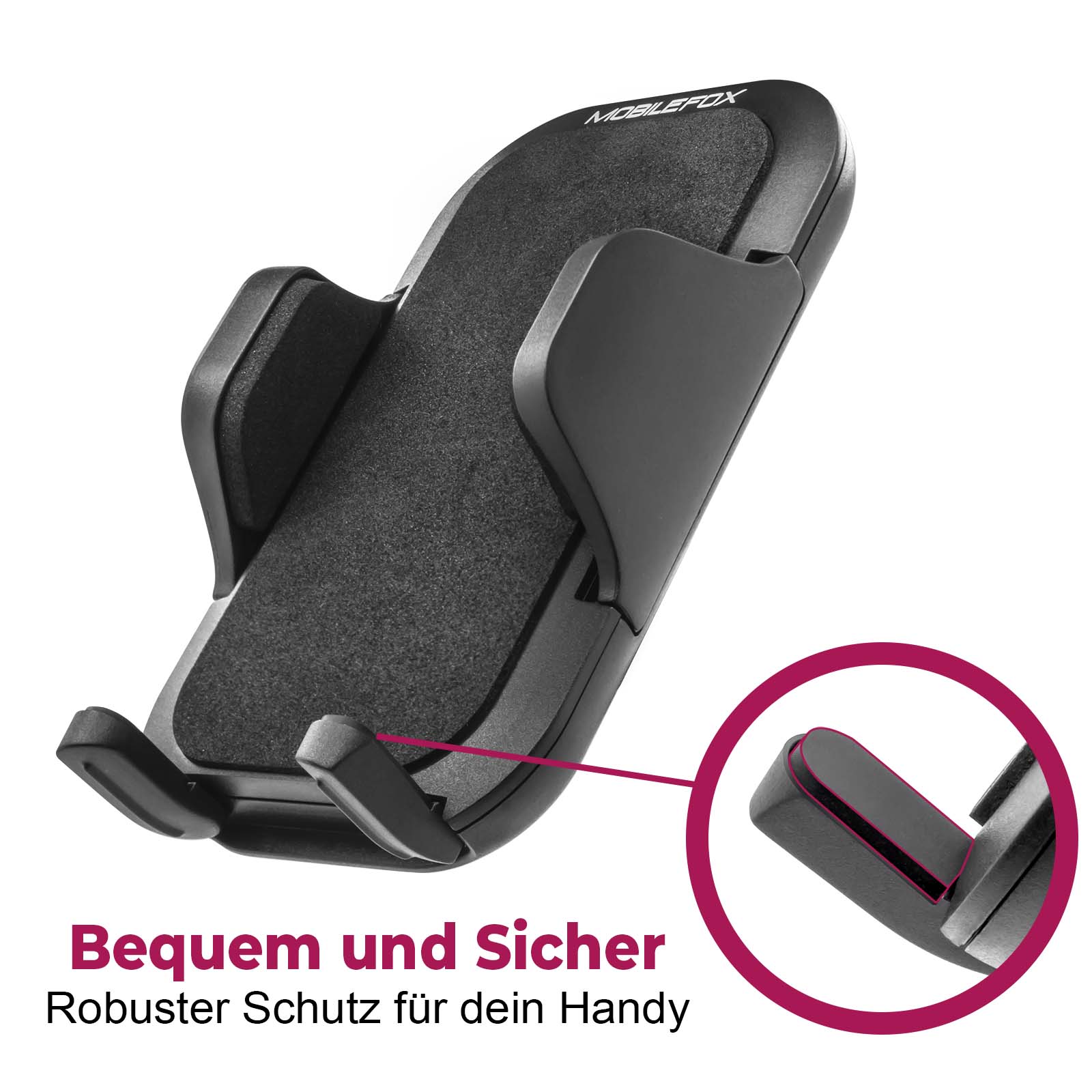 Mobilefox Universal Auto Handy Halterung Lüftung Schlitz KFZ Klemm Halter PKW
