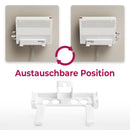 Wandhalterung & Steckdosenhalterung passend für FritzBox 6690/6591 Cable | Router Halterung zur Wandmontage | Schraubenlose Befestigung mit Netzteil-Halterung | Integriertes Kabelmanagement