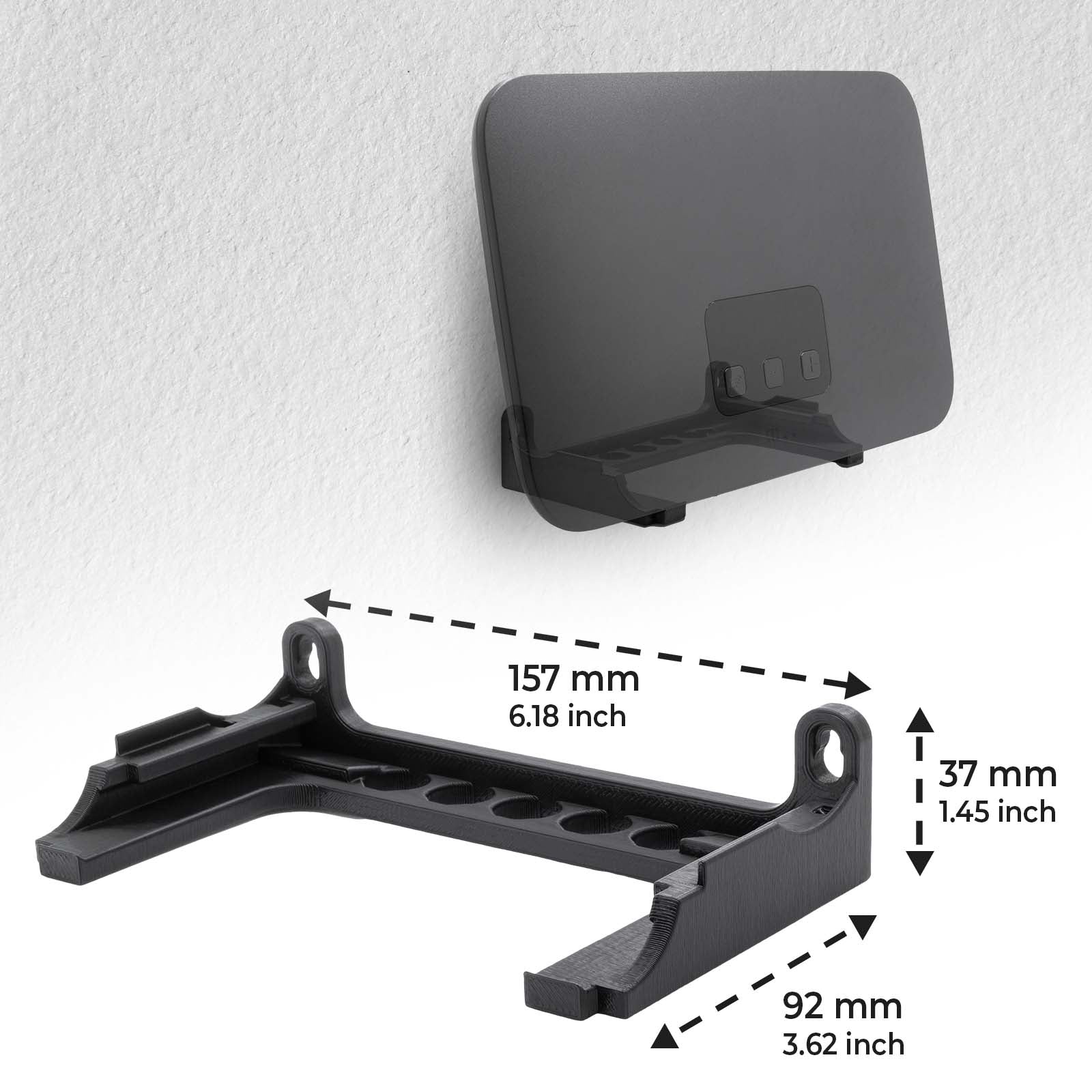 Wandhalterung passend für Telekom Speedport Smart 4 Router Wandhalter WLAN Halterung Halter mit Kabelmanagment