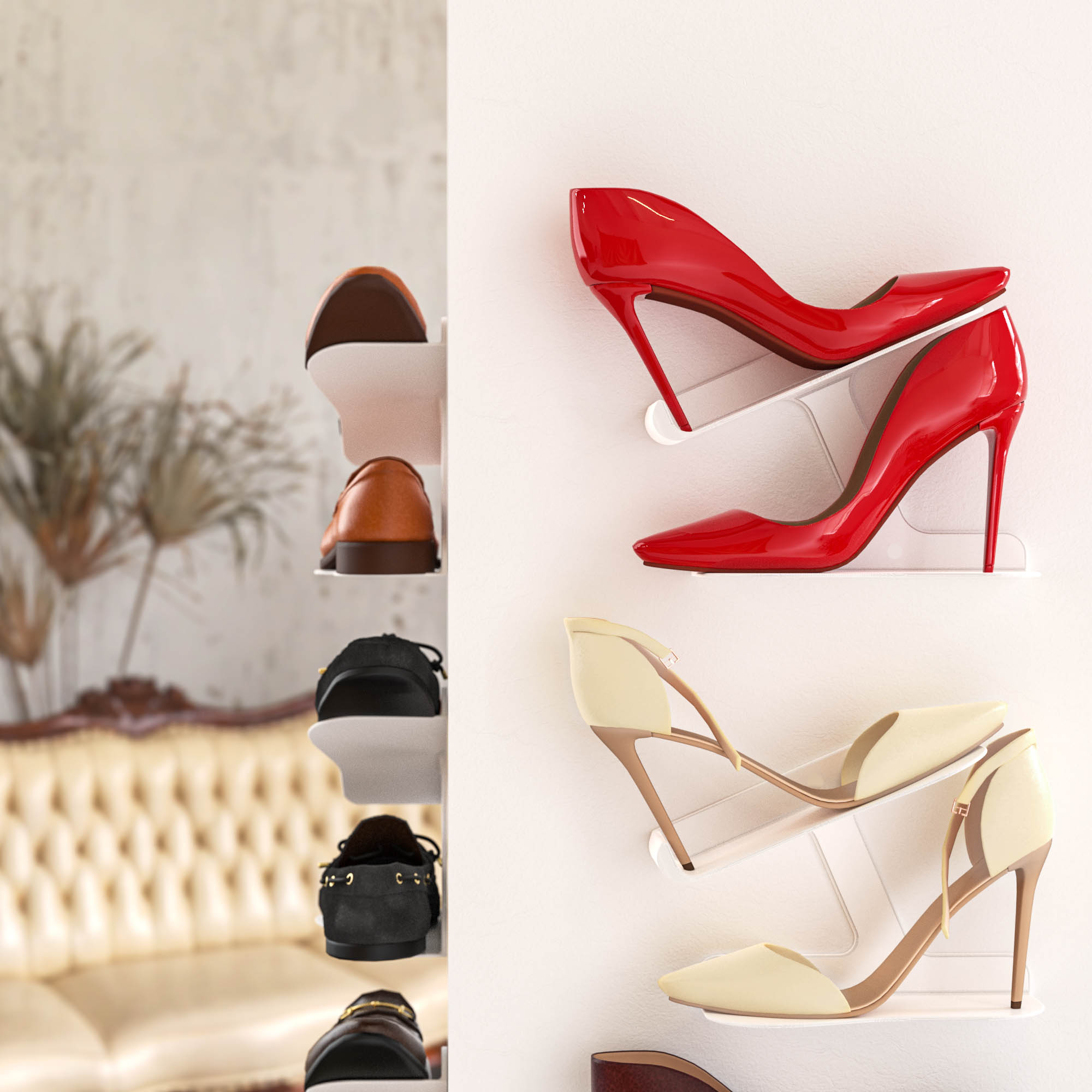 Sneaker Wandhalterung Schuh Regal Schwebend Wandhalter Schuhablage Display