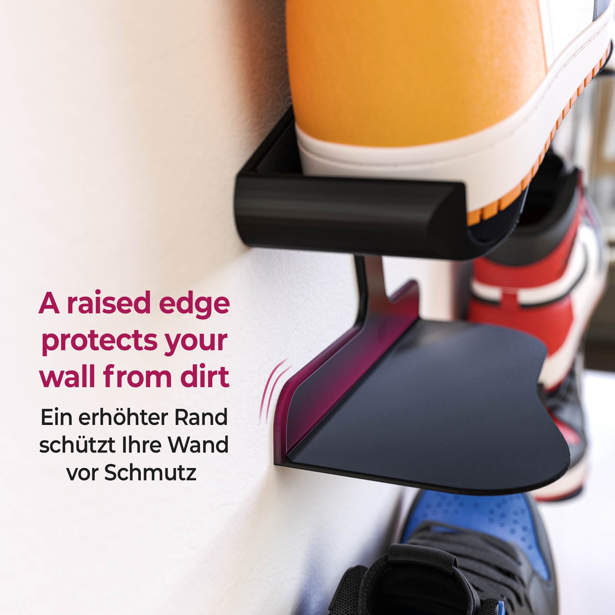 Sneaker Wandhalterung Schuh Regal Schwebend Wandhalter Schuhablage Display